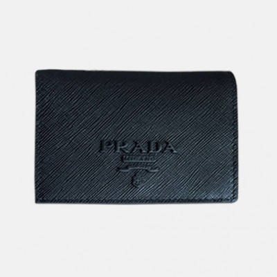 Prada 2018 Ladies Saffiano Wallet - 프라다 여성 신상 사피아노 반지갑 Pra0183x.Size11cm.블랙