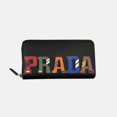 Prada 2018 Mens Saffiano Zip Round Wallet - 프라다 남성 신상 사피아노 지퍼라운드 장지갑 PRA0204 20CM