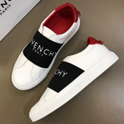 Givenchy 2018 Mens Elastik Strap Leather Sneakers - 지방시 남성 엘라스틱 스트랩 레더 스니커즈 Giv0045x.Size(240 - 275).화이트