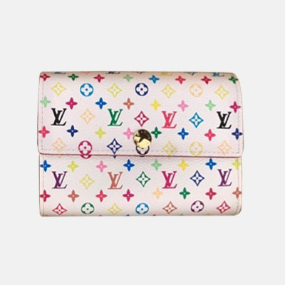 Louis Vuitton 2018 Alexandra Wallet M60083 - 루이비통 알렉산드라 월릿 화이트 멀티컬러 지갑  LOU0219 15CM