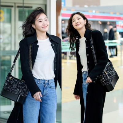 Chanel 2018 Gabrielle  Hobo Shoulder Bag  ,20/28CM - 샤넬 2018 가브리엘 호보 숄더백,CHAB0126,20/28CM,블랙 - 김고은