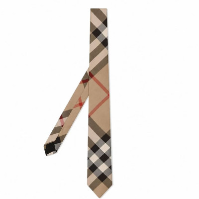 BURBERRY  MENS  NECKTIE BROWN  -  버버리 남성용 넥타이 브라운 -BU007