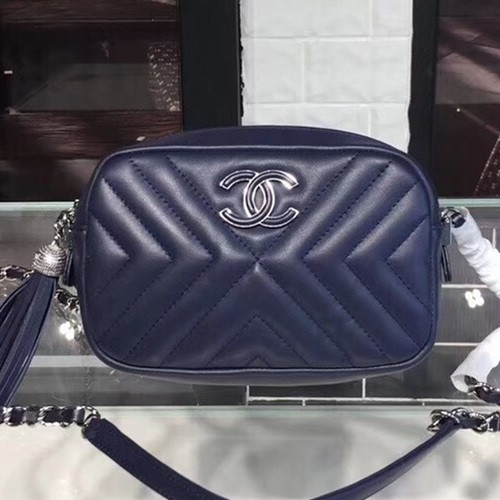 Chanel 2018/2019 Chain Camera Bag, 18CM - 샤넬 2018/2019 체인 카메라백,CHAB0161,18CM,블루