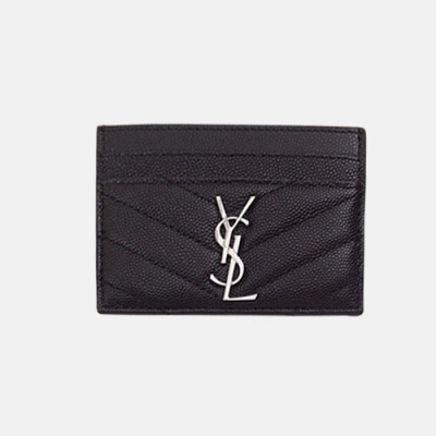 Saint Laurent 2018 Ladies Monogram Card Case - 입생로랑 카드지갑 크레딧케이스 블랙 YSL0011 10.5CM