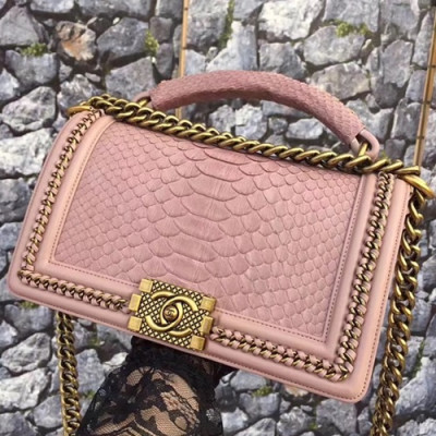 Chanel Leboy Leather Chain Tote Shoulder Bag,25CM - 샤넬 르보이 레더 체인 토트 숄더백 CHAB0182,25CM,핑크