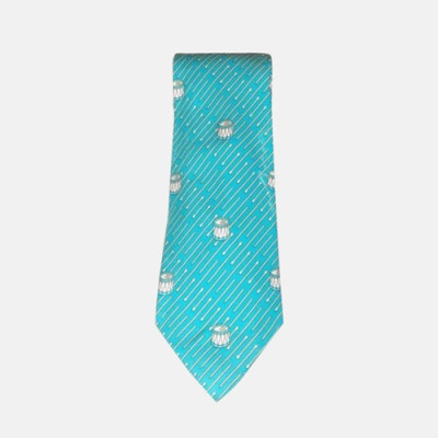 HERMES   MENS  NECKTIE BLUE  -  에르메스 남성용 넥타이  블루