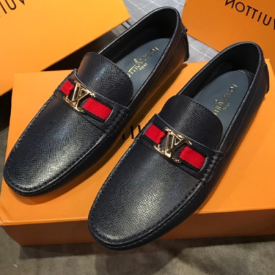 LOUIS VUITTON 2018 MENS STRAP LEATHER LOAFER  - 루이비통 남성 스트랩 레더 로퍼 LOU0270 , 사이즈 (240 - 275)