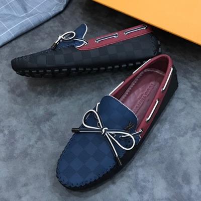 LOUIS VUITTON 2018 MENS RIBBON LEATHER LOAFER  - 루이비통 남성 리본 레더 로퍼 LOU0278 , 사이즈 (240 - 275)