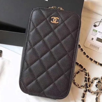 Chanel Women Phone Bag,10CM - 샤넬 여성용 휴대폰 백, CHAB0223,10CM,블랙