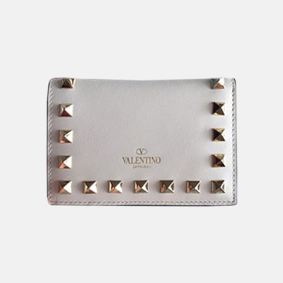 Valentino 2018 Rockstud Leather Purse - 발렌티노 신상 락스터드 레더 월릿 VAL0054 11.5CM