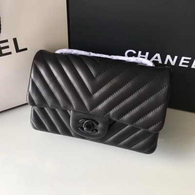 Chanel Women  Chain Leather Shoulder Bag 1116 ,20CM - 샤넬 여성용 체인 레더 숄더백1116 - CHAB0236,20CM,블랙