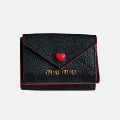 MiuMiu 2018 Ladies Heart Small Purse 5MH020 - 미우미우 하트반지갑 MIU0025X  9.5CM