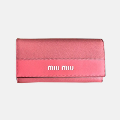 MiuMiu 2018 Ladies Matelasse Bifold Wallet 5MH019 - 미우미우 마드라스 여성 장지갑 MIU0029X  19.5CM