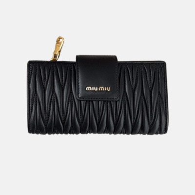 2018/19 MiuMiu Matelasse Mid Wallet 5M L015 - 미우미우 마테라쎄 중지갑 5M L015 MIU0035X  16.5CM