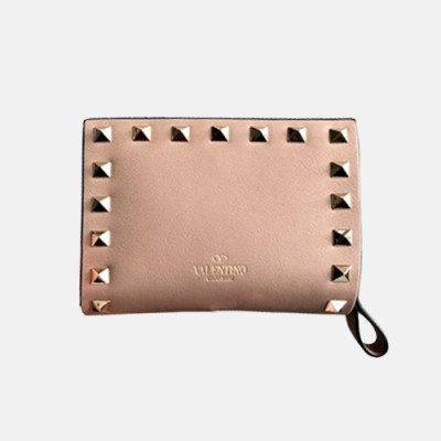 Valentino 2018 Rockstud Leather Purse - 발렌티노 신상 락스터드 레더 월릿 VAL0061 12CM