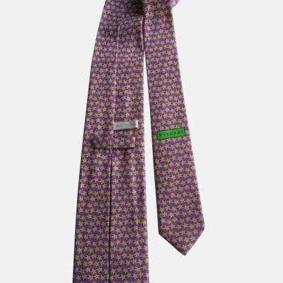 BVLGARI  MENS  NECKTIE  PURPLE  -  불가리 남성용 넥타이  퍼플