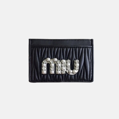 MiuMiu 2018 Matelassé Lux Oceano 5MC208 - 미우미우 마틀라세 카드슬롯 MIU0044X  10.5CM