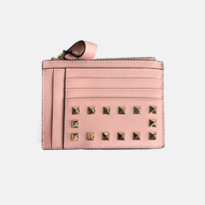 Valentino 2018 Rockstud Leather Card Cace - 발렌티노 신상 락스터드 레더 카드 케이스 VAL0076 13CM