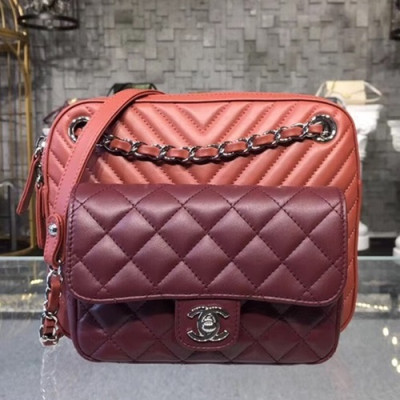 Chanel 2018 Camera Shoulder Bag,21.5CM - 샤넬 2018 카메라 숄더백  CHAB0307,21.5CM,레드