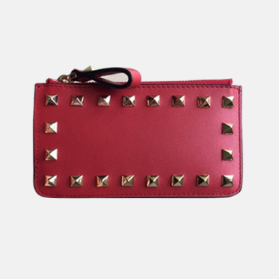 Valentino 2018 Rockstud Leather Coin Purse - 발렌티노 신상 락스터드 레더 동전지갑 VAL0078 13CM