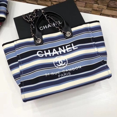 Chanel 2018 Tote Shoulder Bag,38CM - 샤넬 2018 토트 숄더백  CHAB0329,38CM,블루