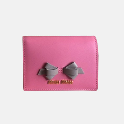 2018/19 MiuMiu Ladies Ribbonz Small Wallet - 미우미우 리본즈 남자 반지갑 MIU0084X  15.5CM