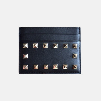 Valentino 2018 Rockstud Leather Card Cace - 발렌티노 신상 락스터드 레더 카드지갑 VAL0091 10.5CM