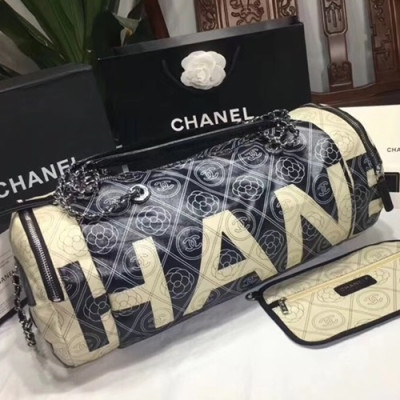 Chanel 2018 Women Leather  Chain Tote Bag ,20CM - 샤넬 2018  여성용 레더 체인 토트백 CHAB0390,20CM,블랙