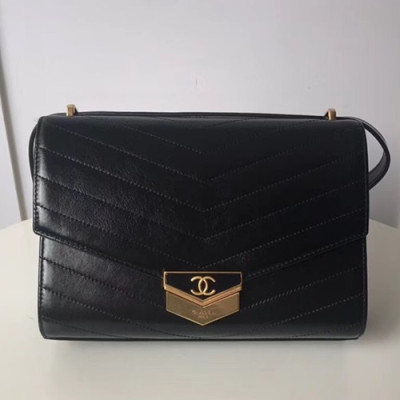 Chanel Women Leather Flap Shoulder Bag ,23CM - 샤넬 여성용 레더 플랩 숄더백,CHAB0421,23CM,블랙