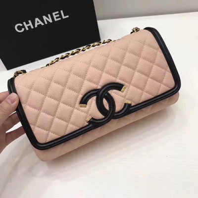 Chanel Women Leather Chain Shoulder Bag ,26.5CM - 샤넬 여성용 레더 체인 숄더백,CHAB0473,26.5CM,핑크