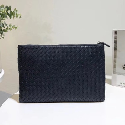 Bottega Veneta Leather Navy Clutch Bag,30/34cm - 보테가 베네타 레더 네이비 남여공용 클러치백 6033-4,BVB0015,30/34cm