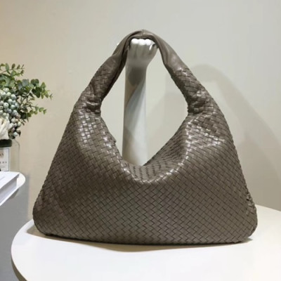 Bottega Veneta Leather Khaki Hobo Tote Shoulder Bag,50cm - 보테가 베네타 레더 카키 호보 토트 숄더백 5092-2,BVB0019,50cm