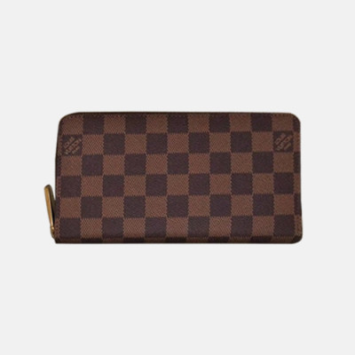 Louis Vuitton 2018 Mens Damier Zippy Wallet N41661 - 루이비통 여성 다미에 지피월릿 LOU0365 19.5CM