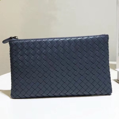 Bottega Veneta Leather Blue Clutch Bag,25cm - 보테가 베네타 레더 블루 남여공용 클러치백 6033-7,BVB0046,25cm