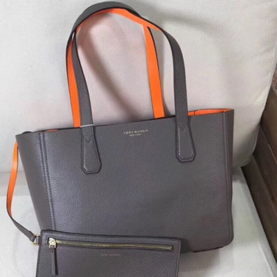 Tory Burch Leather Gray Tote Shoulder Bag,30cm - 토리버치 레더 그레이 토트 숄더백 TBB0005,30cm