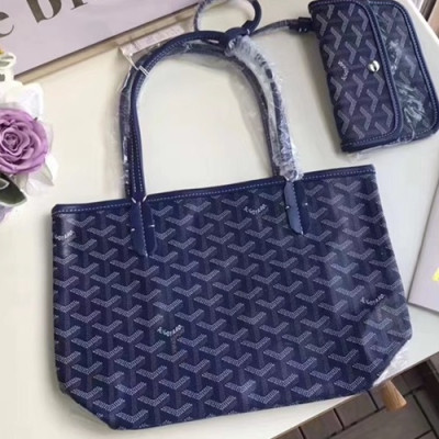 Goyard Leather Navy Tote Shopper Bag,30CM - 고야드 레더 네이비 토트 쇼퍼백,GYB0042,30CM