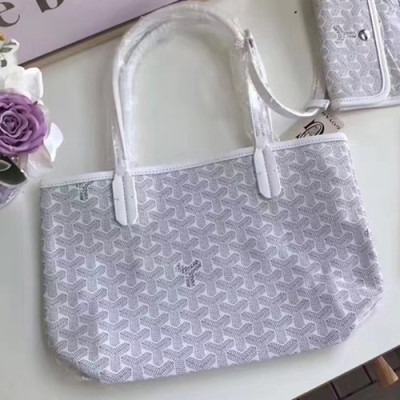 Goyard Leather White Tote Shopper Bag,30CM - 고야드 레더 화이트 토트 쇼퍼백,GYB0049,30CM