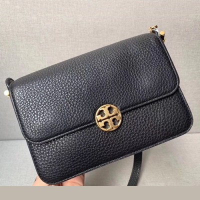 Tory Burch Leather Black Chelsea Cross Body Shoulder Bag,21cm - 토리버치 레더 블랙 첼시 크로스바디 숄더백 TBB0012,21cm