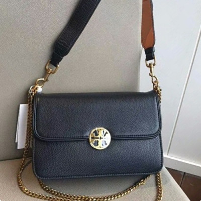 Tory Burch Leather Black Chelsea Shoulder Bag,24cm - 토리버치 레더 블랙 첼시 숄더백 TBB0013,24cm