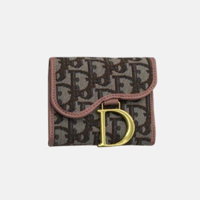 Dior 2018 Ladies Canvas Small Purse - 디올 신상 여성 캔버스 반지갑  Dio0066  11CM