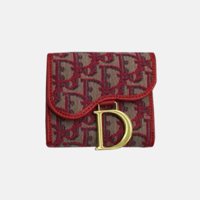 Dior 2018 Ladies Canvas Small Purse - 디올 신상 여성 캔버스 반지갑  Dio0068  11CM