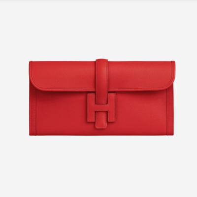 Hermes Jige Elan Leather Clutch Bag - 에르메스 지제 엘란 여성용 클러치백 HERB0048,레드