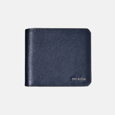 Prada 2018 Mens Saffiano Leather Bifold Purse 2M0513 -프라다 남성 신상 사피아노 레더 반지갑 PRA0254 11CM