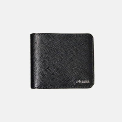 Prada 2018 Mens Saffiano Leather Bifold Purse 2M0513 -프라다 남성 신상 사피아노 레더 반지갑 PRA0256 11CM