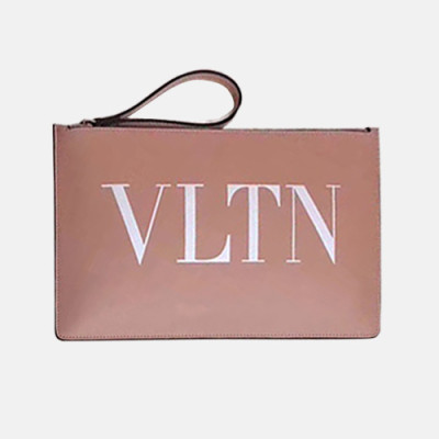 Valentino VLTN Logo Clutch Bag,30CM - 발렌티노 VLTN 로고 남여공용 클러치백 ,VTB0002,30CM,핑크