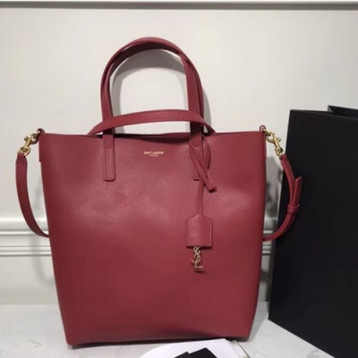 Saint Laurent Women Tote Shoulder Shopper Bag,28cm - 입생로랑 여성용 토트 숄더 쇼퍼백 SLB0271,28cm,레드