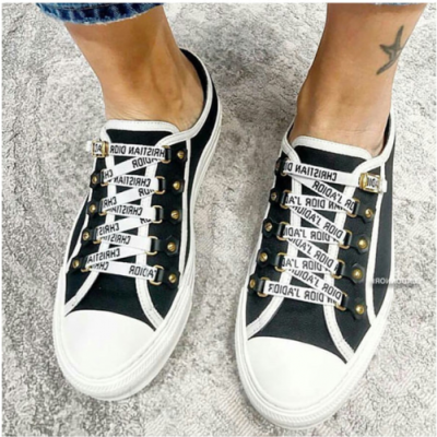 2018 Christian Dior Logo Strap Low-Top Trainer Black - 디올 로고 스트랩 로우탑 트레이너 Dio0071x.Size(225 - 245).블랙