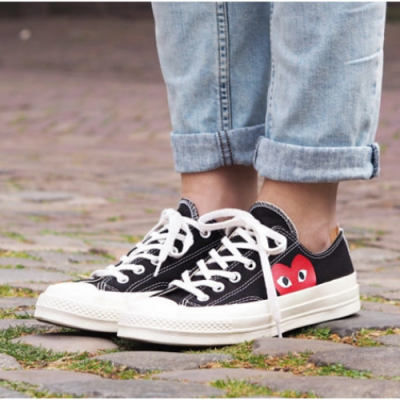 Cdgplay 2018 Converse Chuckler Low 1970s - 꼼데가르송 컨버스 척테일러 로우 1970's CDG007X , 2컬러 (블랙/화이트) Size (225 - 280)