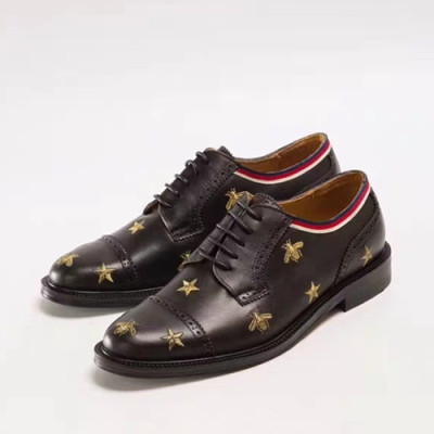 Gucci 2018 Patch Embroidery Leather Oxford  - 구찌 패치 자수 레더 옥스퍼드 GUC0353 ,Size (240 - 280)