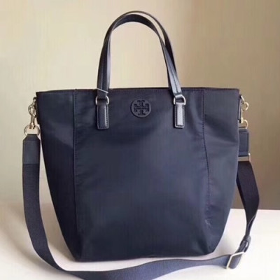 Tory Burch Nylon Blue, Black Tote Shoulder Shopper Bag,30.5cm - 토리버치 나일론 블랙,블루 남여공용 토트 숄더 쇼퍼백, TBB0047,30.5cm